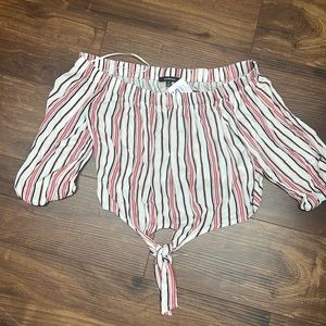 NWT off the shoulder crop top